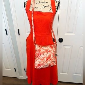 Brahmin Pink Flamingo Melbourne Crossbody